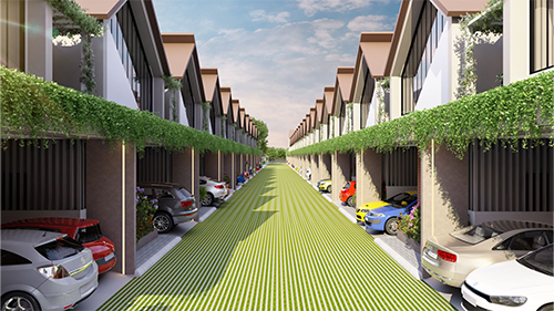 Rooftop infinity pool with turquoise water
